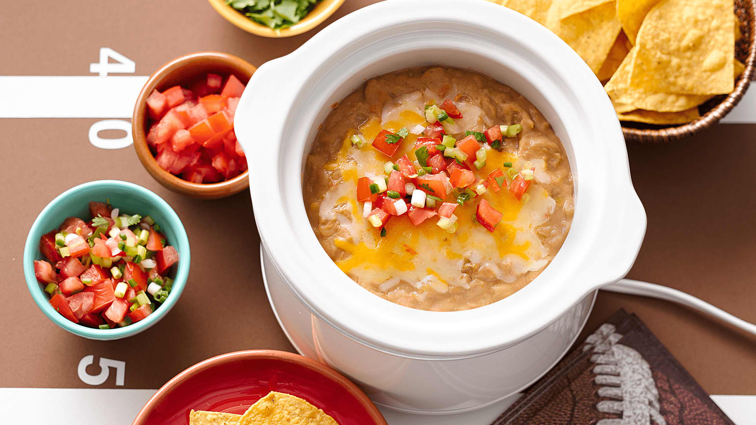 Slow-Cooker 3-Ingredient Bean Dip